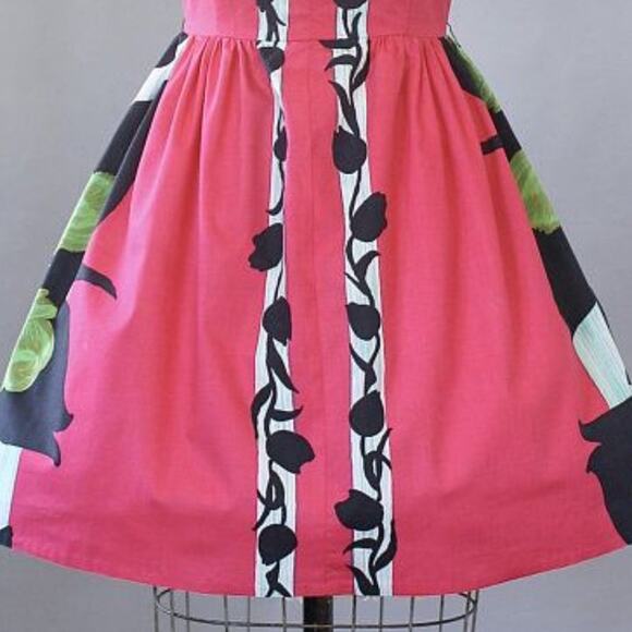 Amazing Unique True Vintage Fit and Flare dress LM - Picture 4 of 12